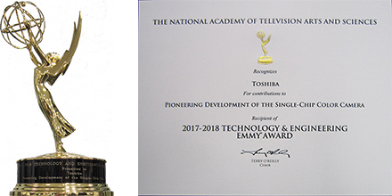 2018年9月に米国テレビ芸術アカデミーによる技術・工学エミー（Emmy）賞を受賞
